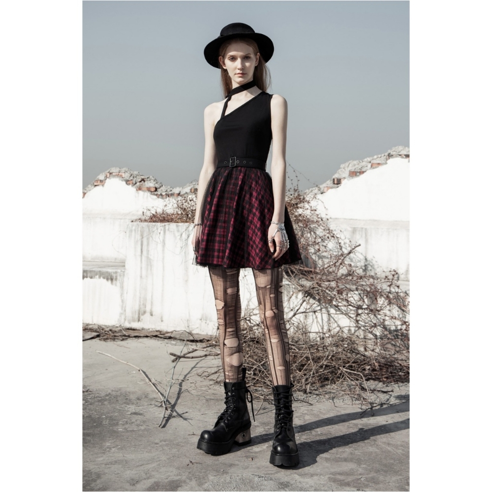 Punk Rave Plaid Dress - Picture 6 of 13